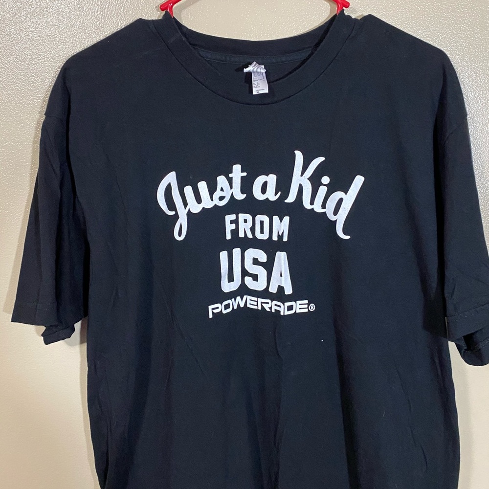 Retro t-shirt just a kid from USA Powerade promo